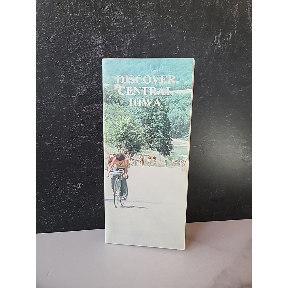 Discover Central Iowa Tourist Brochure And Map Vintage